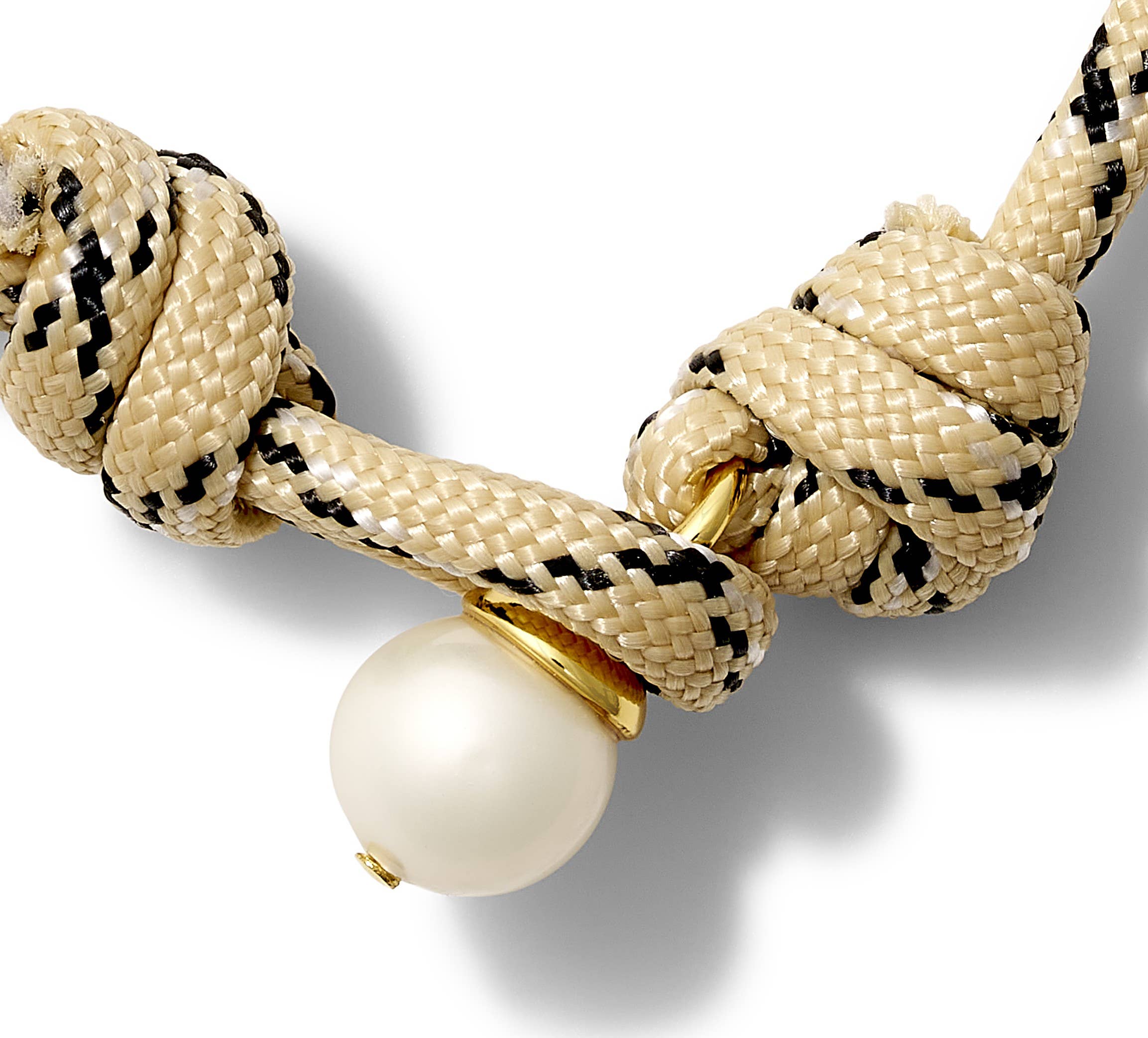 The Paracord + Pebble Pearl Pendant