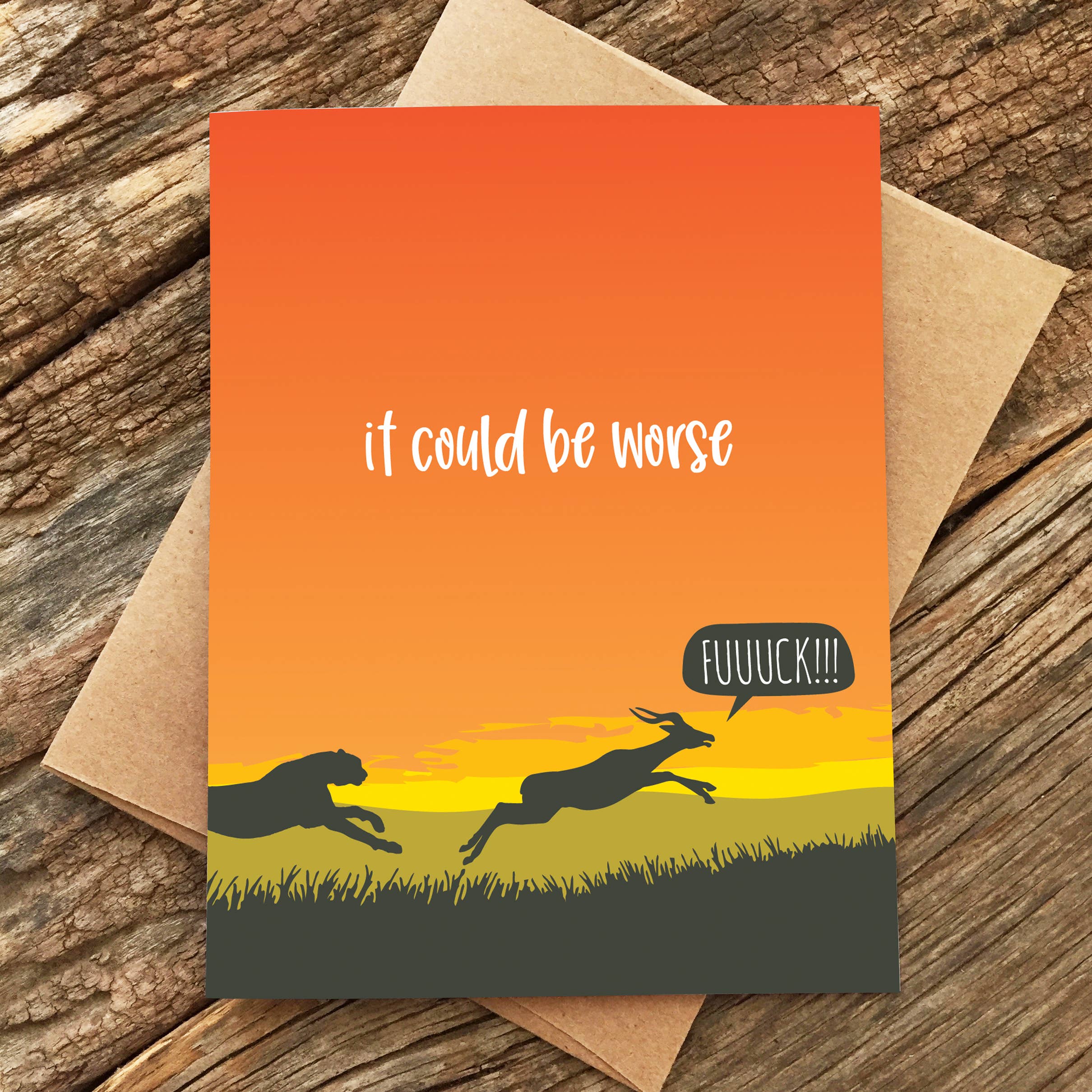 Could Be Worse Gazelle Card