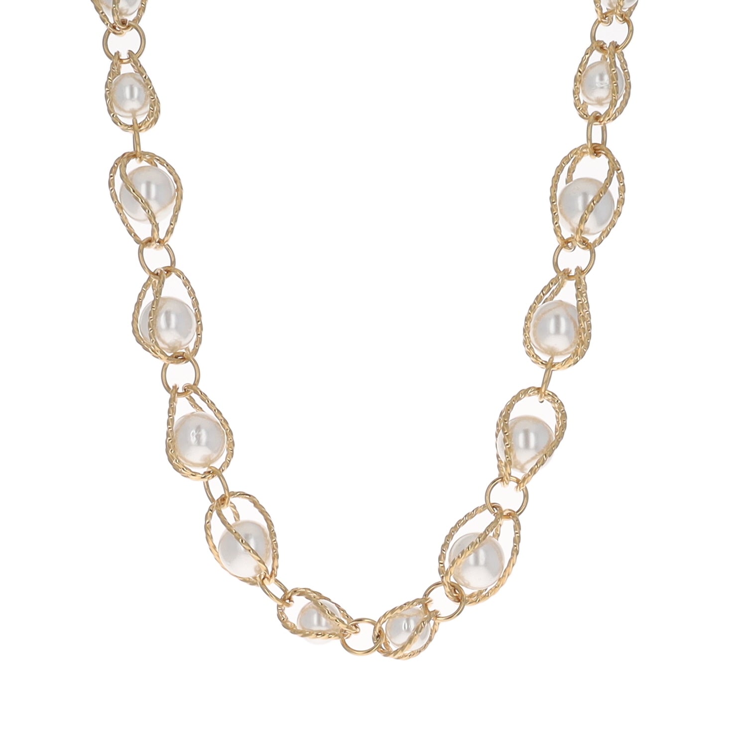 18K Vermeil Necklace with Pearls