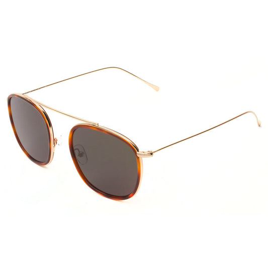 Mykonos Ace havana gold w/ grey flat lenses