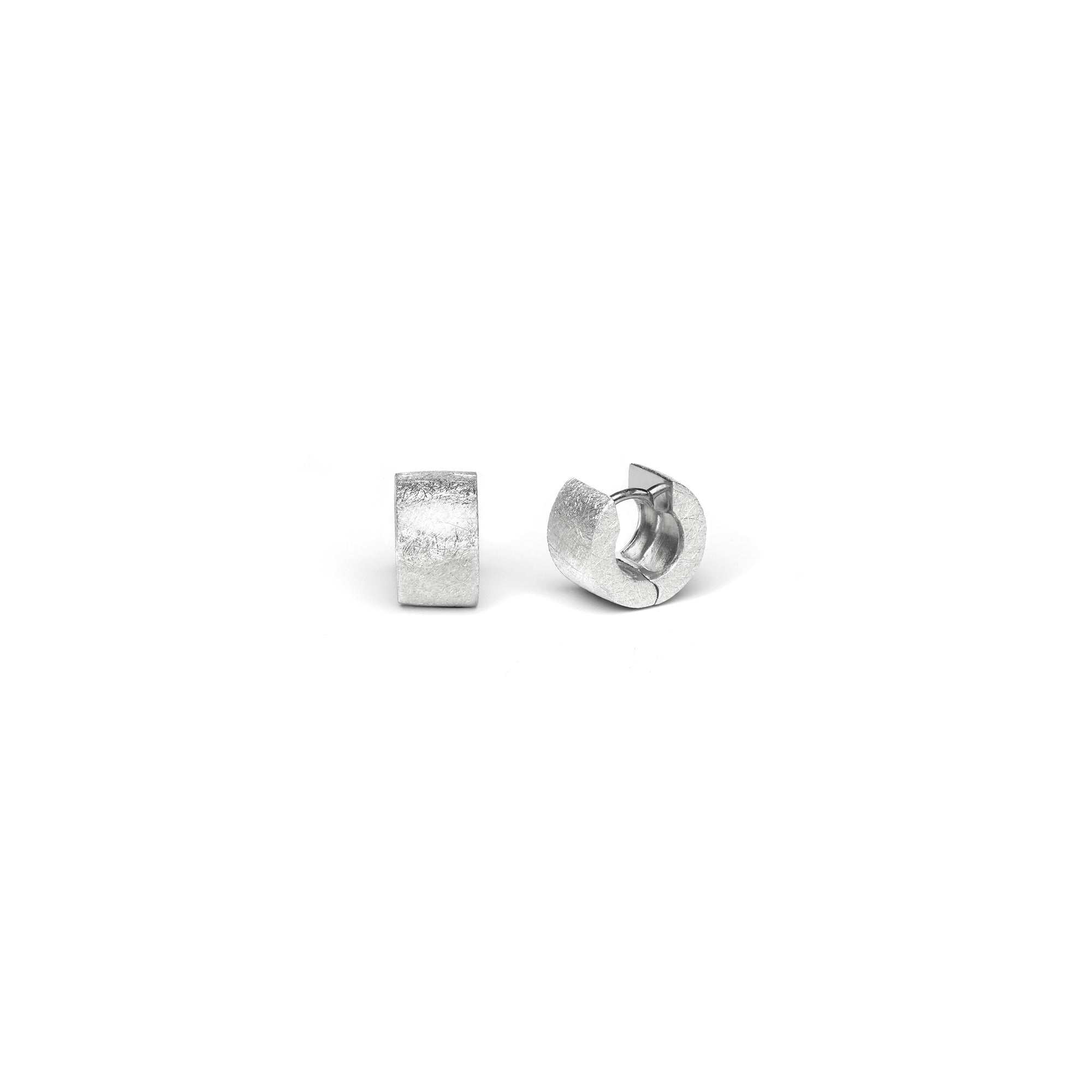 Small Silver Huggie Earring