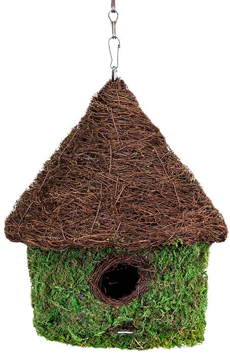Bungalow Woven Birdhouse, Fresh Green