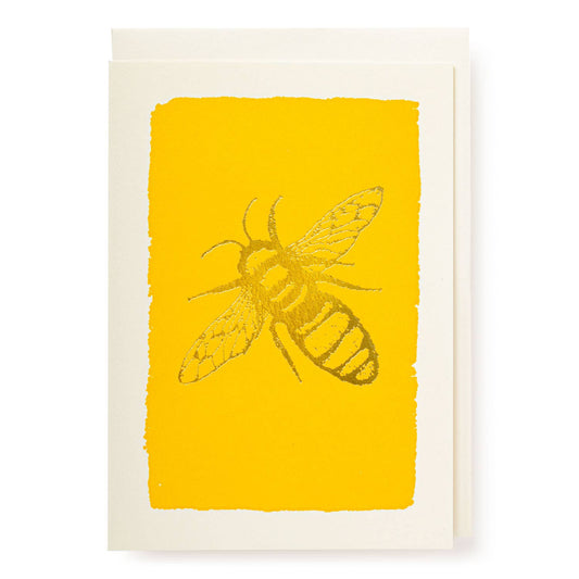 Gold Bee Notelet Card