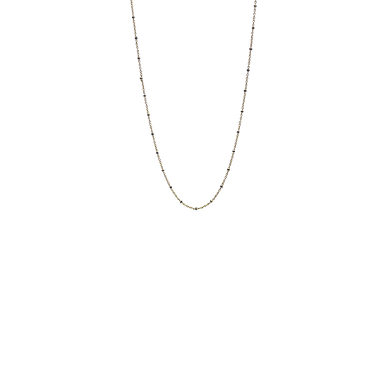 Gold and Oxidized Box Chain