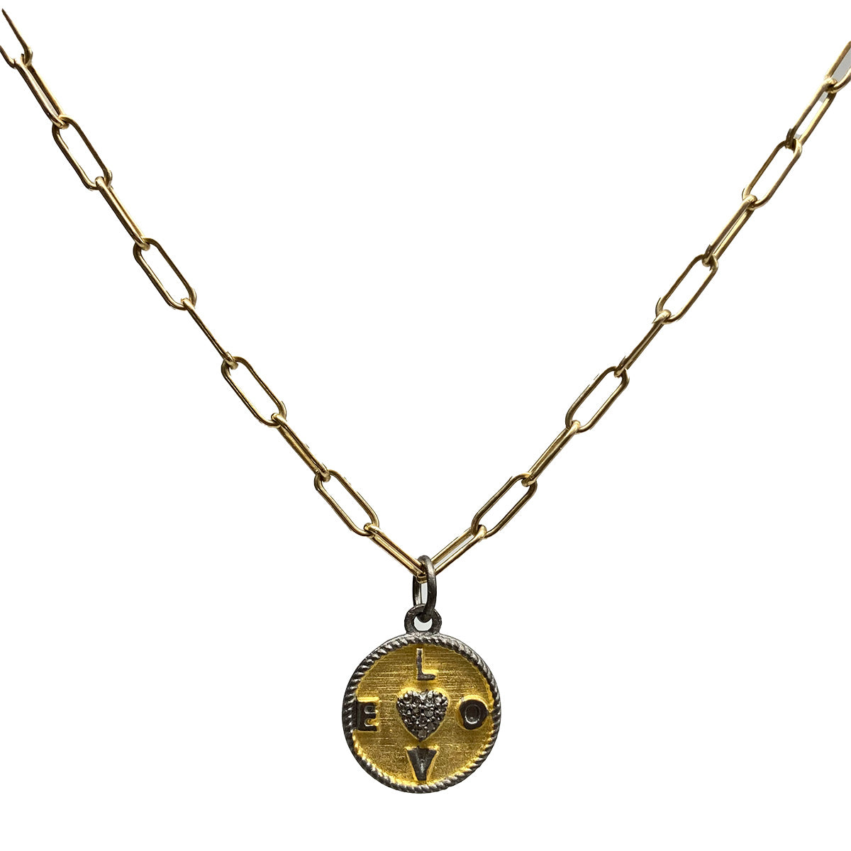 Round Charm Love Necklace